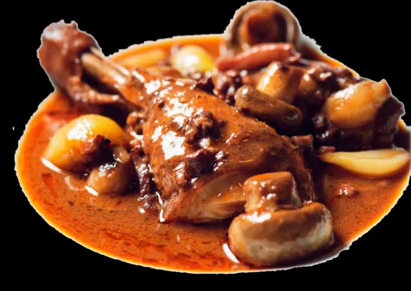 Pollo al Vino Tinto · detalle