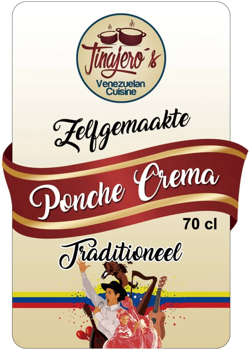 Traditional homemade ponche crema